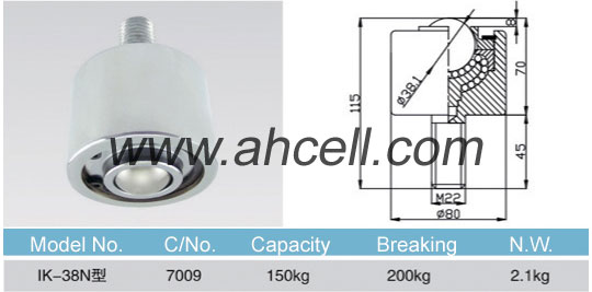 IK-38N ball transfer unit size