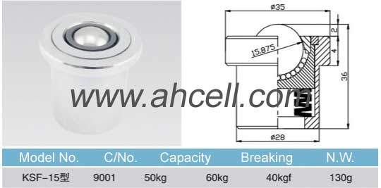 ball transfer bearing drawing